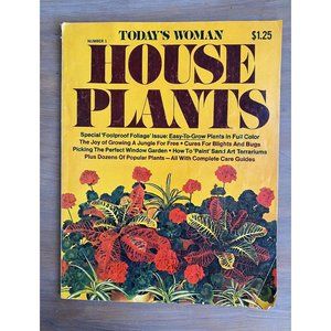TODAY'S WOMAN House Plants Magazine No. 1 Vintage Book Rare Collectible